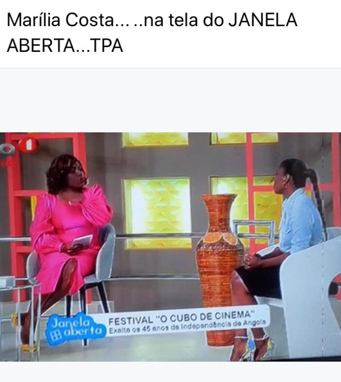 TPA · Janela Aberta — Festival O Cubo de Cinema na tela da TV pública angolana