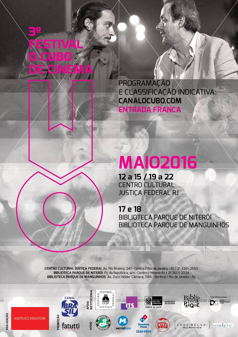 Cartaz III Festival O Cubo — 2016
