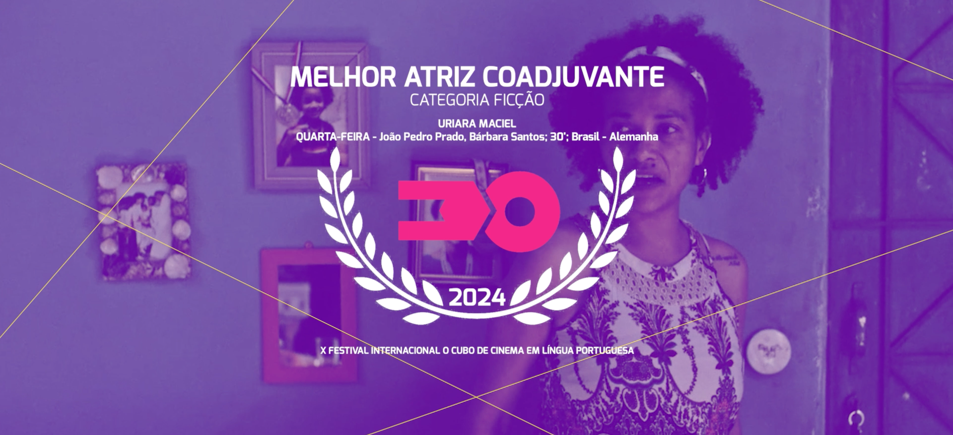 Quarta-Feira — Melhor Atriz Coadjuvante — Uriara Maciel (Júri Oficial) · Festival X 2024